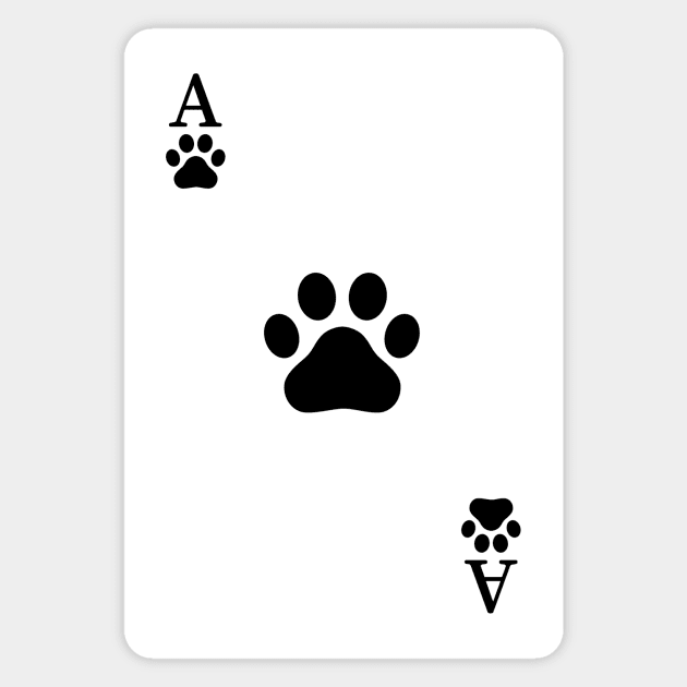 Ace Of Paws. Magnet by OUSTKHAOS